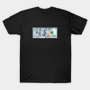 100 Dollar Bill Pixelated T-Shirt